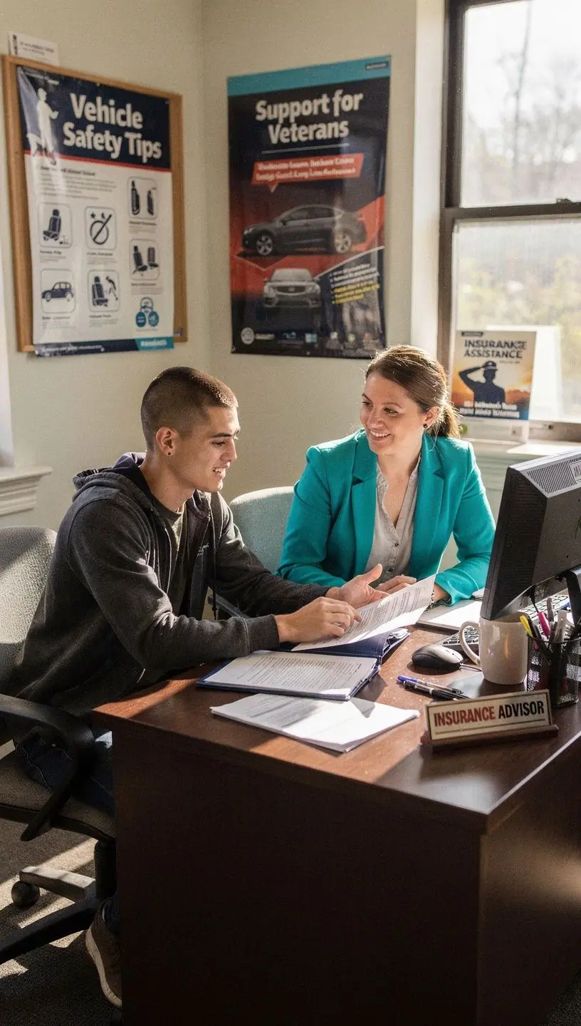 Kierowcy analizujący oferty ubezpieczeniowe przy komputerze.