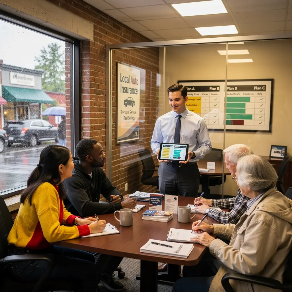 Przykładowe samochody osobowe ilustrujące różne opcje ubezpieczenia.